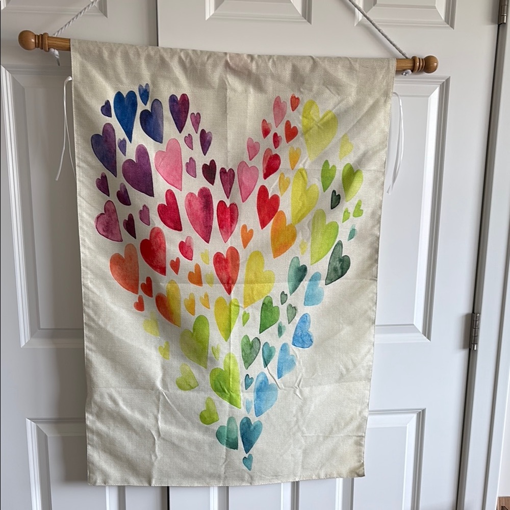 Colorful Heart Wall Hanging